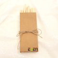 Natural material bamboo straw set 10 pcs per bag with clean brush